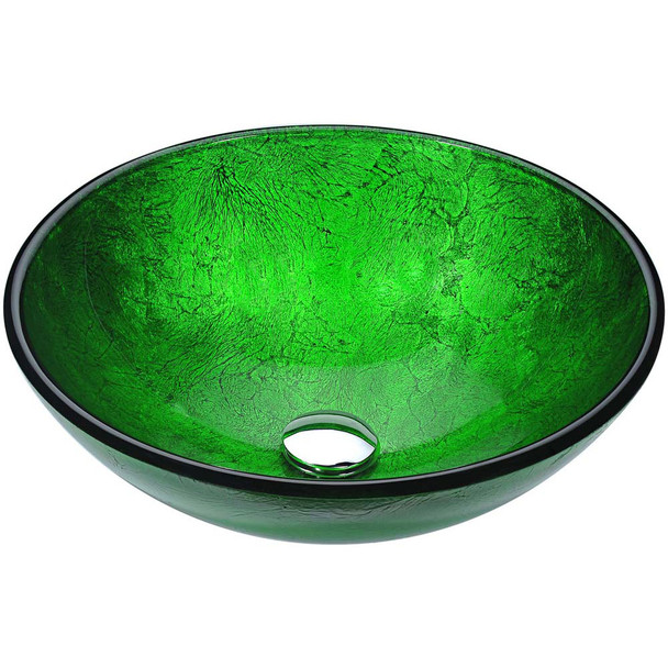 ANZZI Posh Series Deco-Glass Vessel Sink in Verdure Green