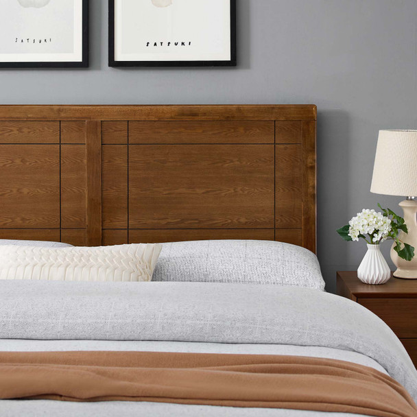 MODWAY Archie Twin Wood Headboard MOD-6220 Walnut