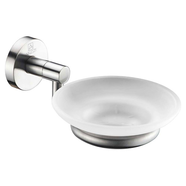 ANZZI Caster Series Soap Dish in Brushed Nickel AC-AZ000BN