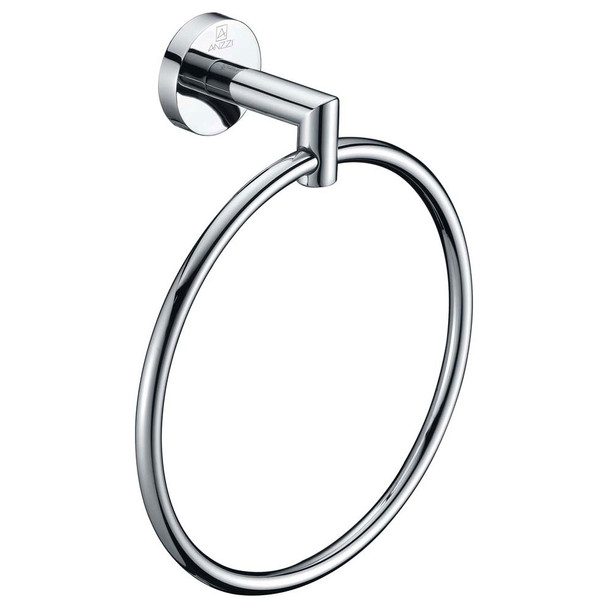 ANZZI Caster 2 Series Towel Ring in Polished Chrome - AC-AZ009