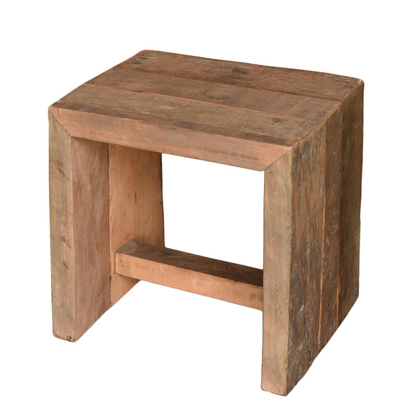 Arcadia Stool, Reclaimed Wood