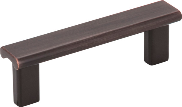 Elements 3" Center-to-Center Brushed Oil Rubbed Bronze Square Park Cabinet Pull 183-3DBAC