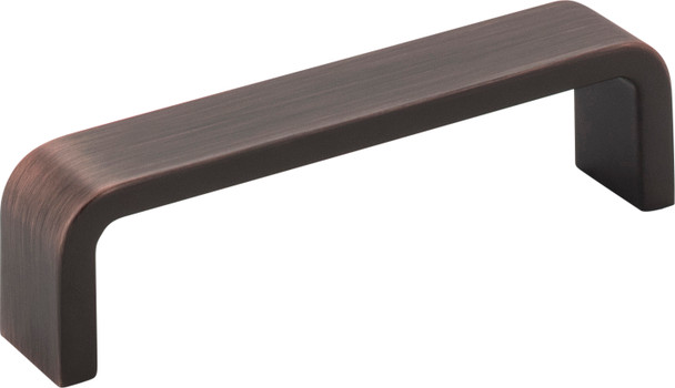 Elements 96 mm Center-to-Center Brushed Oil Rubbed Bronze Square Asher Cabinet Pull 193-96DBAC