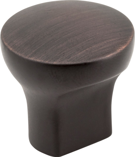 Elements 1" Diameter Brushed Oil Rubbed Bronze Round Brenton Cabinet Knob 239DBAC