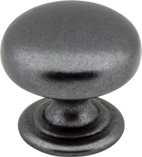 Elements 1-1/4" Diameter Gun Metal Florence Cabinet Mushroom Knob 2980DACM