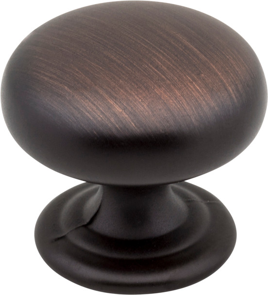 Elements 1-1/4" Diameter Brushed Oil Rubbed Bronze Florence Cabinet Mushroom Knob 2980DBAC