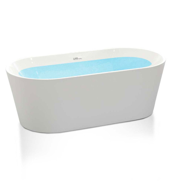 Chand Series 5.58 ft. Freestanding Bathtub in White