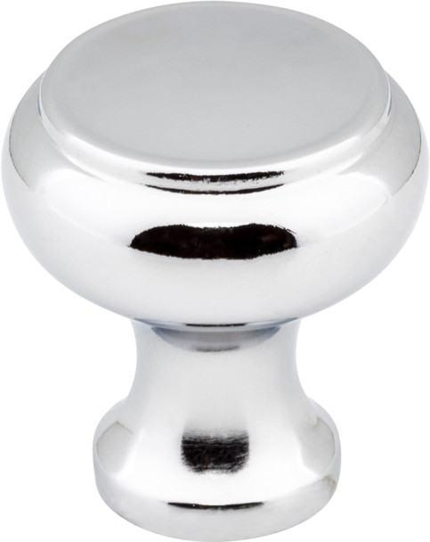 Elements 1-3/16" Diameter Polished Chrome Button Westbury Cabinet Knob 3898PC