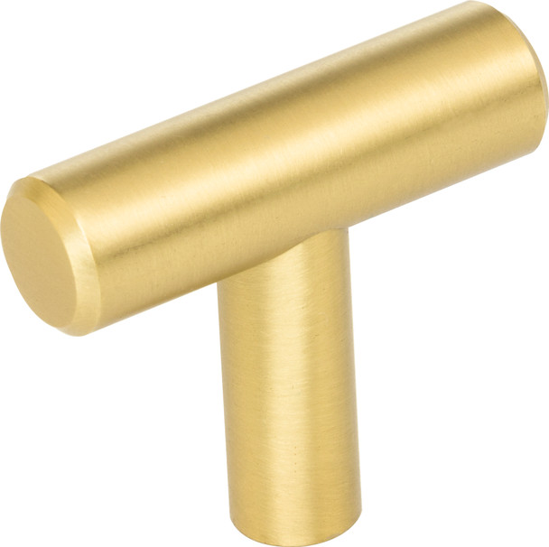 Elements 1-9/16" Overall Length Brushed Gold Naples Cabinet "T" Knob 40BG