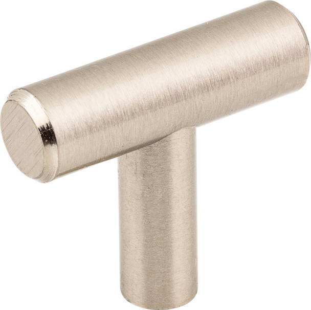 Elements 1-9/16" Overall Length Satin Nickel Naples Cabinet "T" Knob 40SN