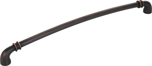 Jeffrey Alexander 305 mm Center-to-Center Brushed Oil Rubbed Bronze Marie Cabinet Pull 445-305DBAC