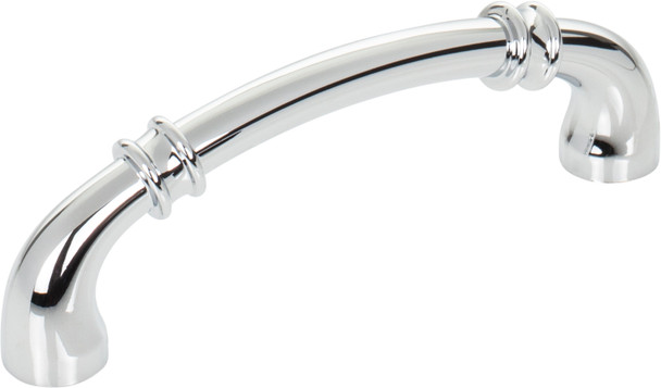 Jeffrey Alexander 96 mm Center-to-Center Polished Chrome Marie Cabinet Pull 445-96PC