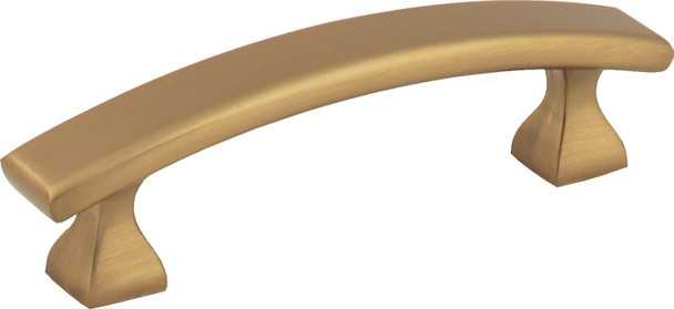 Elements 3" Center-to-Center Satin Bronze Square Hadly Cabinet Pull 449-3SBZ