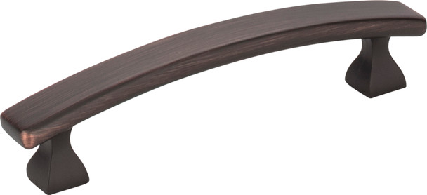 Elements 96 mm Center-to-Center Brushed Oil Rubbed Bronze Square Hadly Cabinet Pull 449-96DBAC