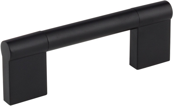 Elements 96 mm Center-to-Center Matte Black Knox Cabinet Bar Pull 645-96MB
