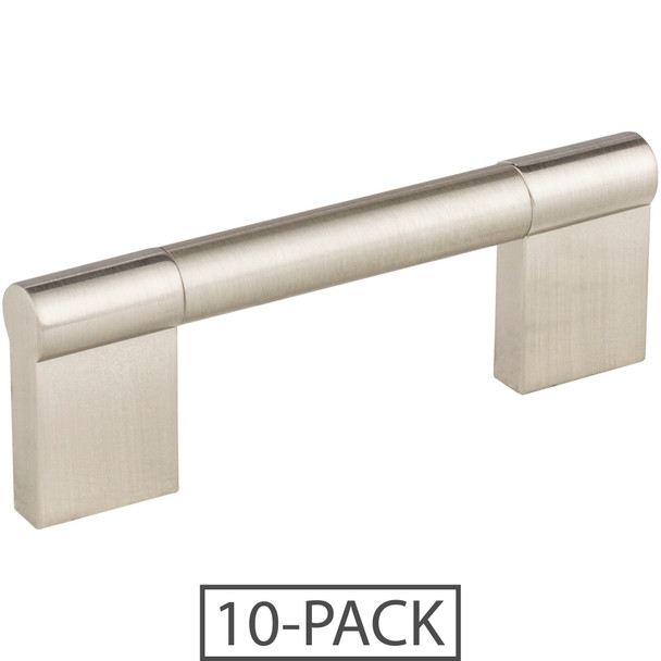 Elements 10-Pack of the 96 mm Center-to-Center Satin Nickel Knox Cabinet Bar Pull 645-96SN-10