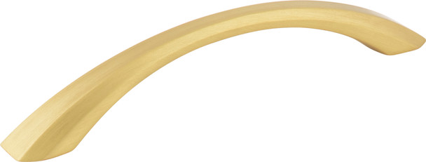 Jeffrey Alexander 128 mm Center-to-Center Brushed Gold Wheeler Cabinet Pull 678-128BG