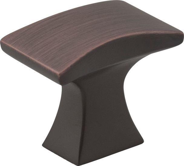 Jeffrey Alexander 1-1/4" Overall Length Brushed Oil Rubbed Bronze Flared Philip Cabinet Knob 767DBAC