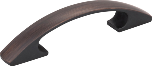 Elements 3" Center-to-Center Brushed Oil Rubbed Bronze Arched Strickland Cabinet Pull 771-3DBAC