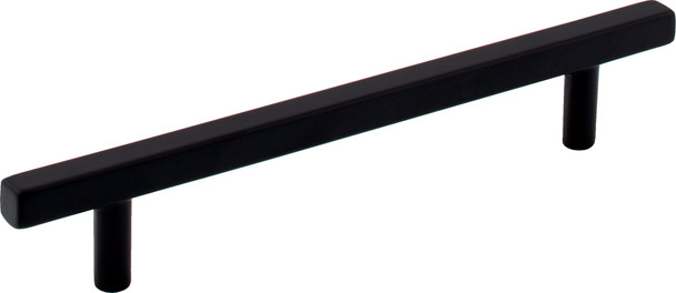 Jeffrey Alexander 128 mm Center-to-Center Matte Black Square Dominique Cabinet Bar Pull 845-128MB