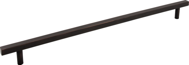 Jeffrey Alexander 18" Center-to-Center Brushed Oil Rubbed Bronze Square Dominique Appliance Handle 845-18DBAC