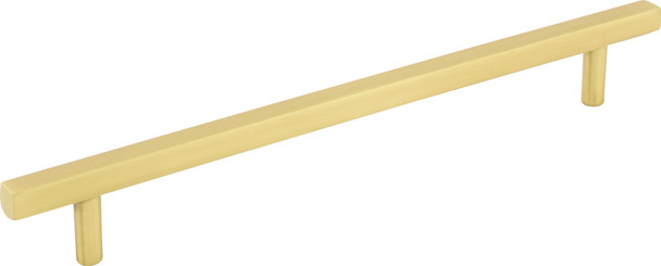 Jeffrey Alexander 192 mm Center-to-Center Brushed Gold Square Dominique Cabinet Bar Pull 845-192BG