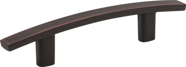 Elements 3" Center-to-Center Brushed Oil Rubbed Bronze Square Thatcher Cabinet Bar Pull 859-3DBAC