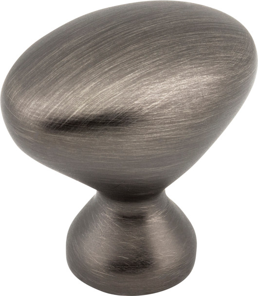 Elements 1-1/4" Overall Length Brushed Pewter Oval Merryville Cabinet Knob 897L-BNBDL