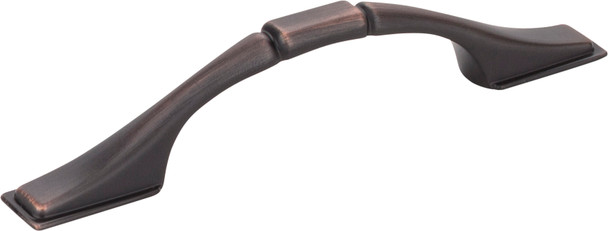Elements 3" Center-to-Center Brushed Oil Rubbed Bronze Square Hammond Cabinet Pull 937-3DBAC
