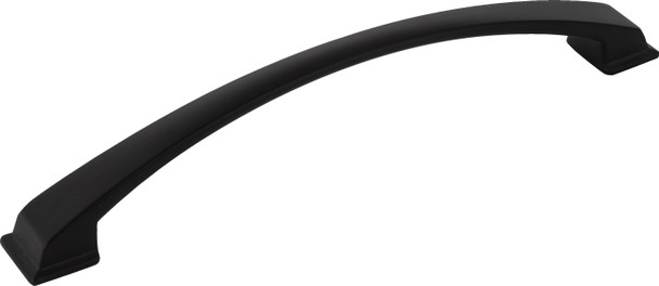 Jeffrey Alexander 192 mm Center-to-Center Matte Black Arched Roman Cabinet Pull 944-192MB