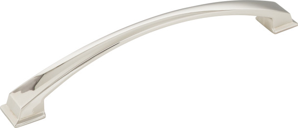 Jeffrey Alexander 192 mm Center-to-Center Polished Nickel Arched Roman Cabinet Pull 944-192NI