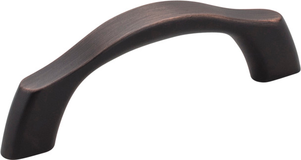 Elements 3" Center-to-Center Brushed Oil Rubbed Bronze Aiden Cabinet Pull 993-3DBAC