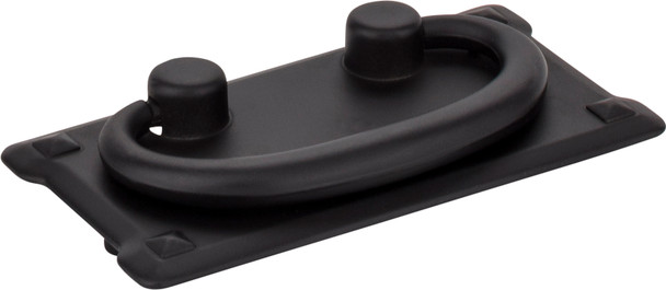 Elements 3" Center-to-Center Matte Black Rectangle Verona Cabinet Drop Pull R1011MB