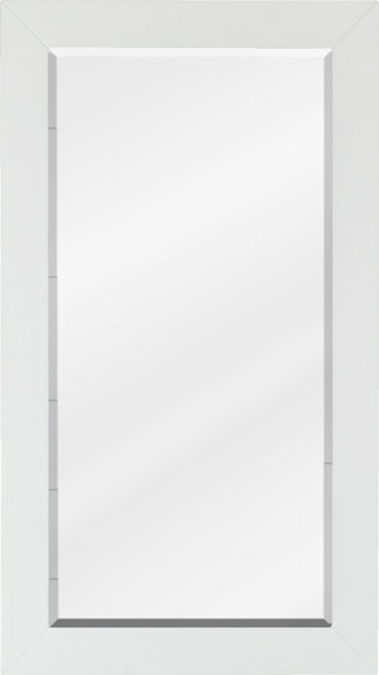 Jeffrey Alexander 16 W x 1" D x 28" H White Cade mirror MIR2CAD-16-WH