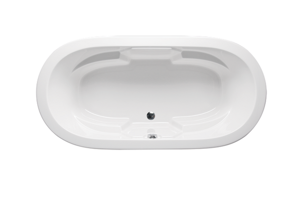 Malibu Hermosa Oval Soaking Bathtub, 72-Inch by 36-Inch by 22-Inch, White or Biscuit