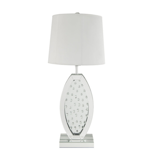 ACME Nysa Table Lamp, Mirrored & Faux Crystals