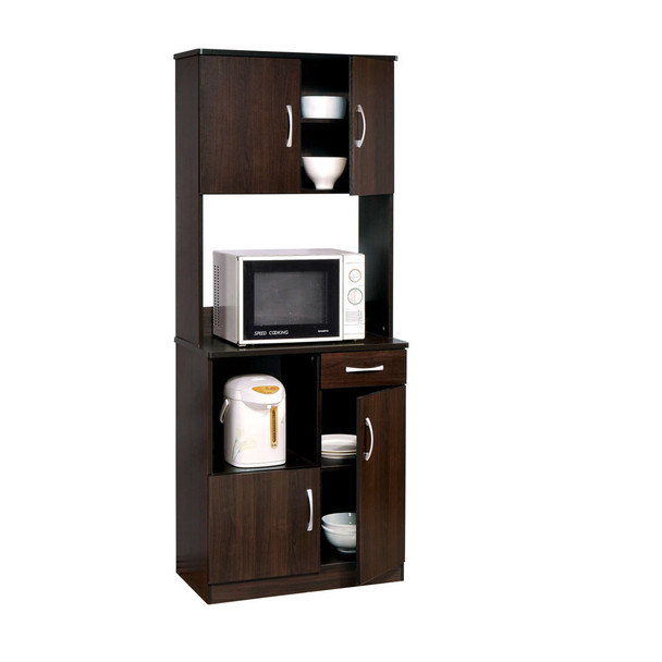 ACME Quintus Kitchen Cabinet, Espresso (1Set/2Ctn)