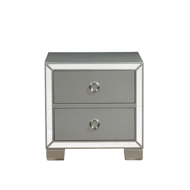 ACME Voeville II Nightstand, Platinum