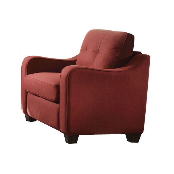 ACME 53562 Cleavon II Chair, Red Linen