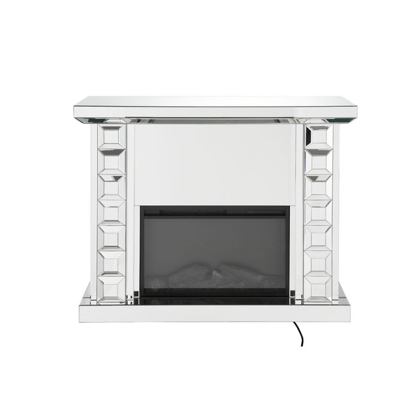 ACME 90202 Dominic Fireplace, Mirrored