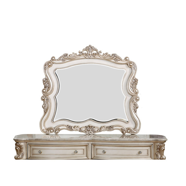 ACME 27444 Gorsedd Mirror, Antique White