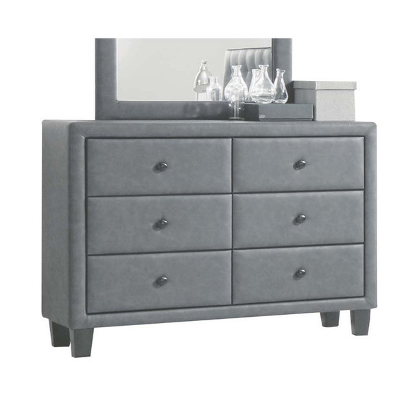 ACME 25665 Saveria Dresser, 2-Tone Gray PU