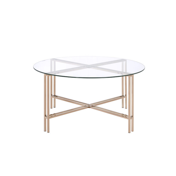 ACME 82995 Veises Coffee Table, Champagne