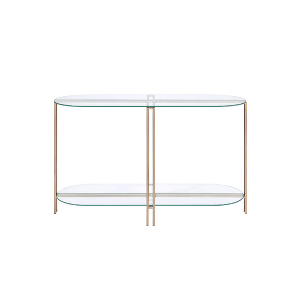 ACME 82999 Veises Sofa Table, Champagne