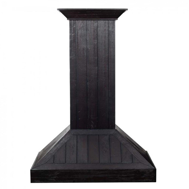 ZLINE KPDD Wooden Wall Mount Range Hood in Rustic Dark Finish - Includes Motor