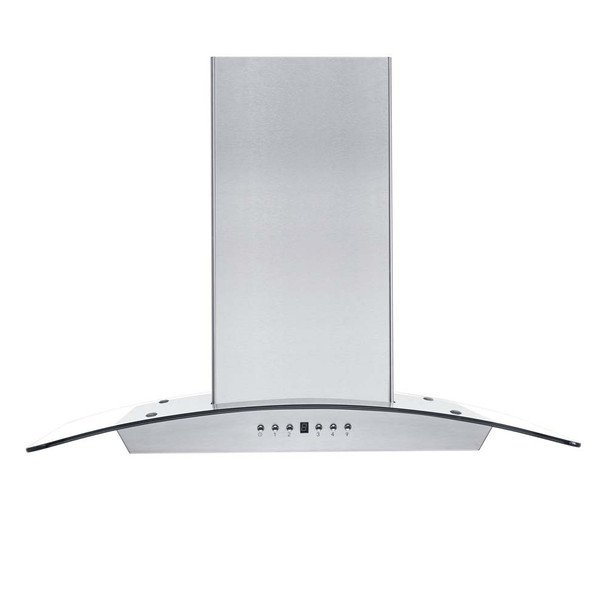 ZLINE KZCRN Wall Mount Range Hood in Stainless Steel & Glass with Crown Molding