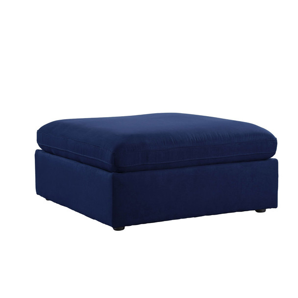 ACME 56037 Crosby Ottoman, Blue Fabric