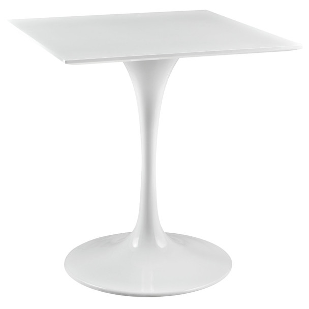 Modway Lippa 28" Square Wood Top Dining Table EEI-1123-WHI