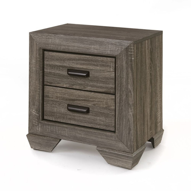 ACME 26023 Lyndon Nightstand, Weathered Gray Grain