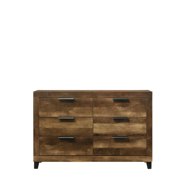 ACME Morales Dresser, Rustic Oak Finish